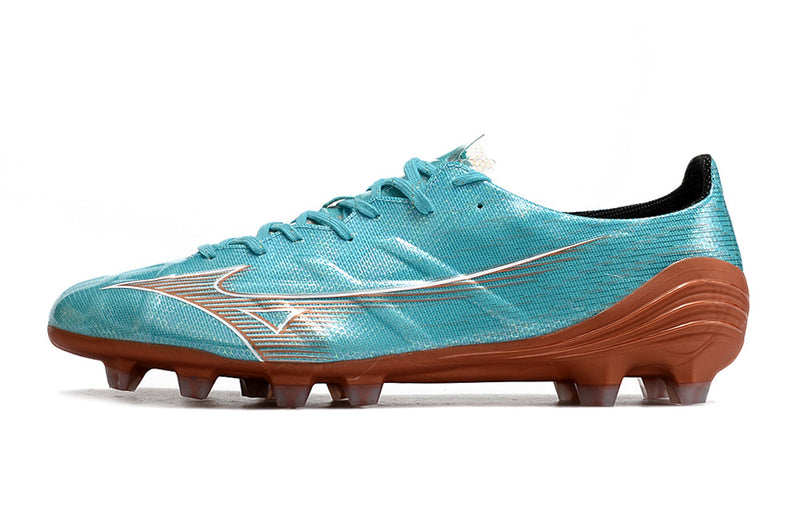 Chuteira Campo Mizuno Alpha FG Azul "Azure Blue Pack"