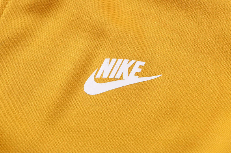 Conjunto de Moletom Nike Sportswear Tech Fleece com Touca Amarelo e Cinza