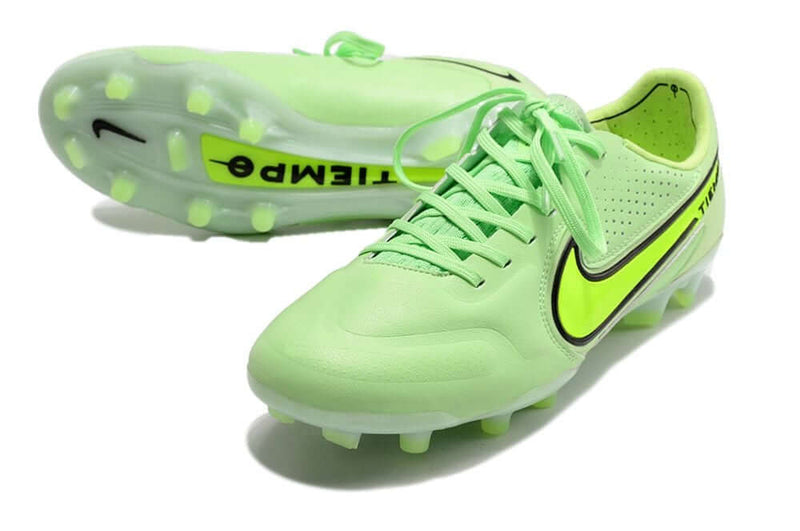 Chuteira Campo Nike Tiempo Legend 9 Elite FG Verde