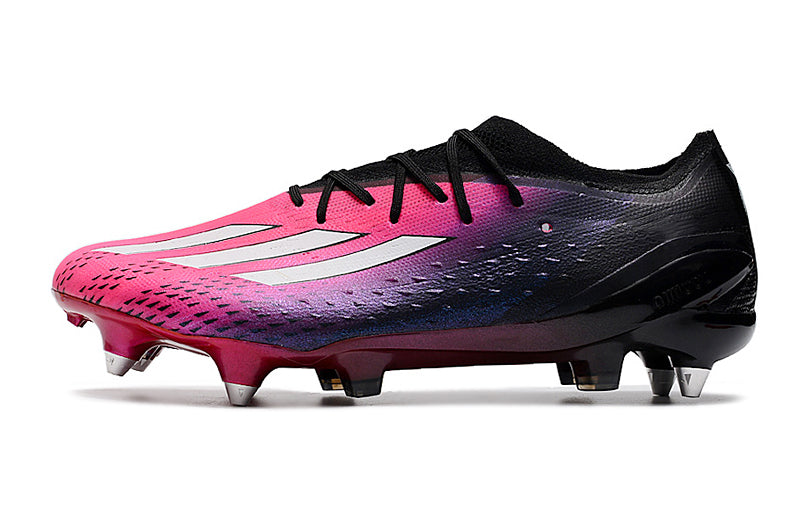 Chuteira Campo Adidas X Speedportal.1 Ponta de Aluminio Rosa e Preta "Own Your Football Pack"