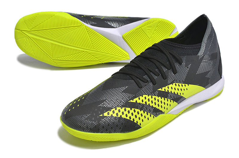 Chuteira Futsal Adidas Predator Accuracy.1 IC Preta e Verde "Crazycharged Pack"