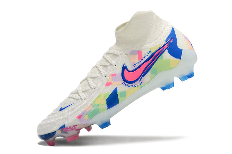 Chuteira Campo Nike Phantom Luna 2 Elite FG Branca "Rainbow Pack"