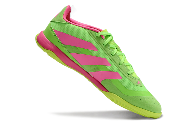 Chuteira Futsal Adidas Predator 24 Elite IC Verde e Rosa