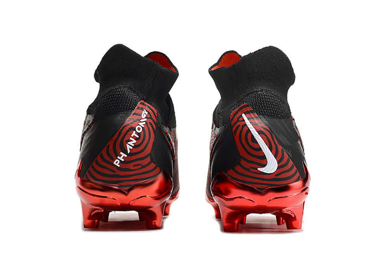 Chuteira Campo Nike Phantom GX DF Elite FG Preta e Vermelho