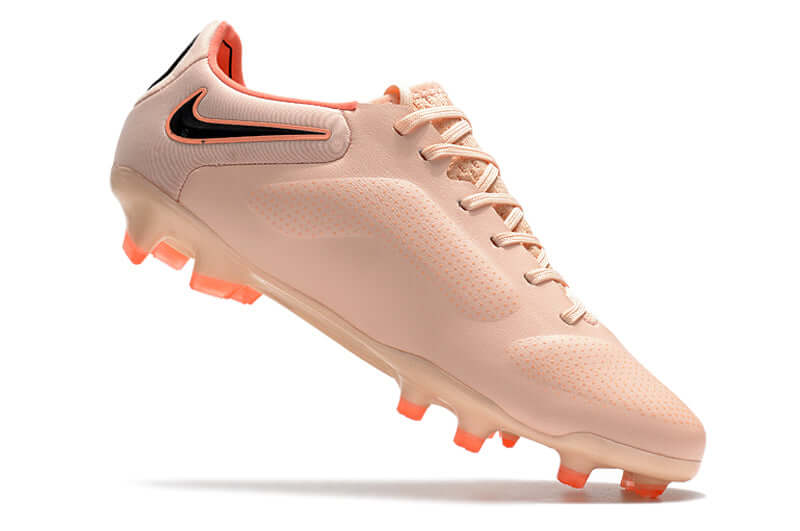 Chuteira Campo Nike Tiempo Legend 9 Elite FG Rosa e Amarelo "Lucent Pack"