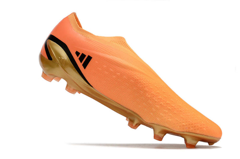 Chuteira Campo Adidas X Speedportal+ FG Laranja "Heatspawn Pack"