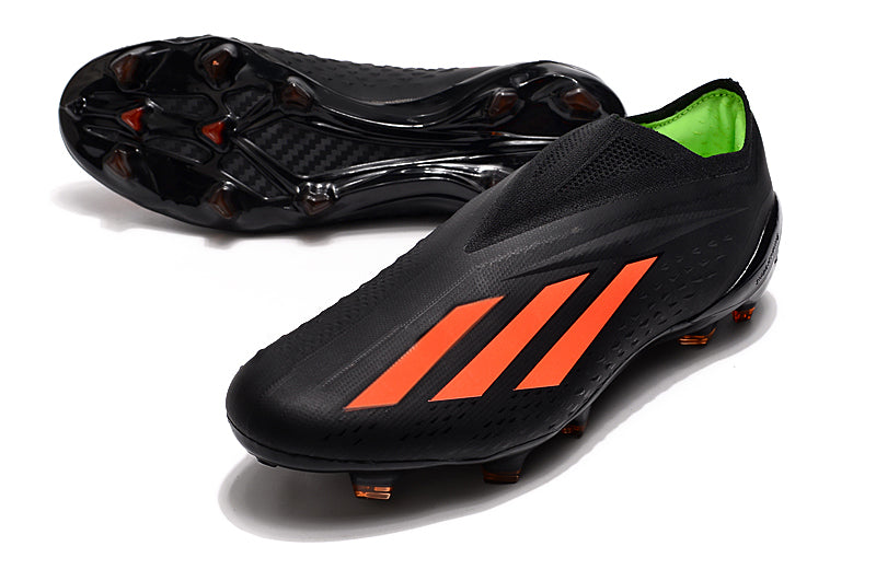 Chuteira Campo Adidas X Speefportal+ Preta e Laranja