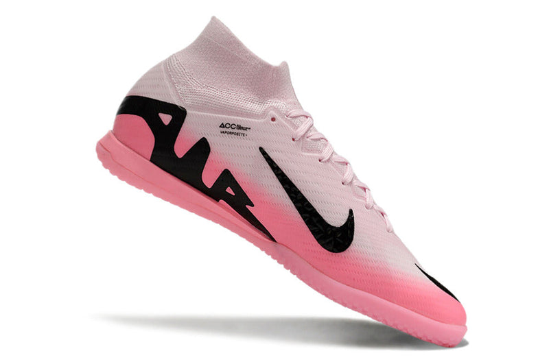 Chuteira Futsal Nike Air Zoom Mercurial Superfly 9 Elite IC Rosa e Preto "Mad Brilliance Pack"