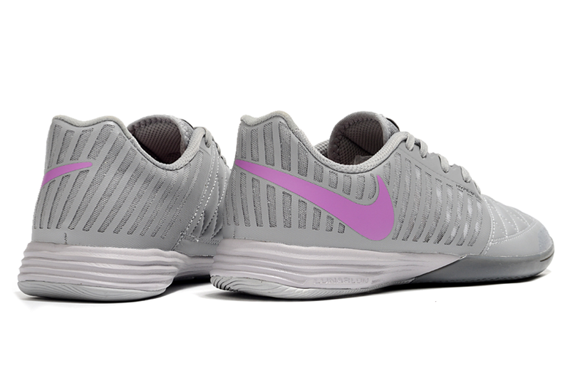 Chuteira Futsal Nike Lunar Gato II IC Cinza e Roxo