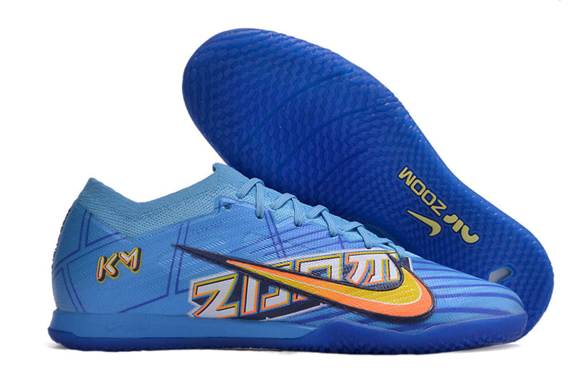 Chuteira Futsal Nike Air Zoom Mercurial Vapor 15 Elite Azul "Mbappe Comic"