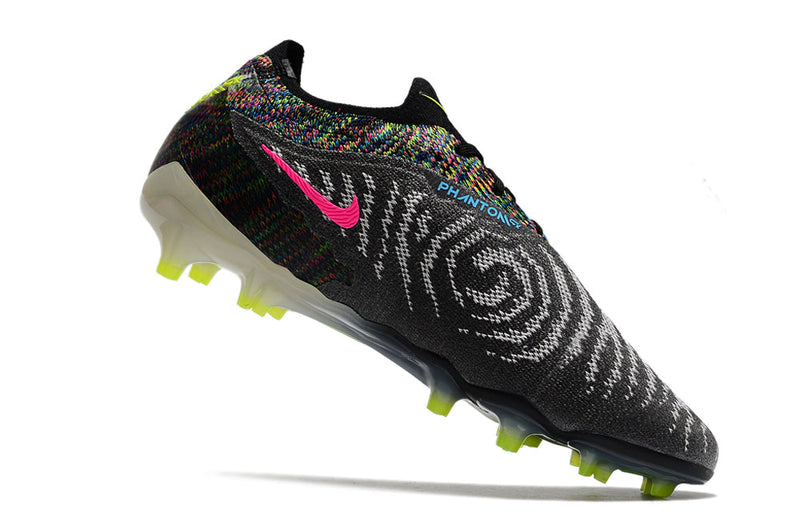 Chuteira Campo Nike Phantom GX Elite FG Preta e Verde "Fusion Link Pack"