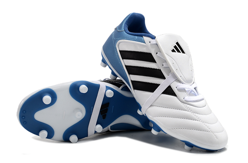 Chuteira Campo Adidas Copa Gloro 2 FG Branca, Azul e Preta