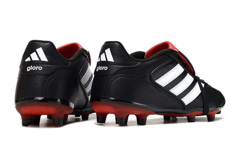 Chuteira Campo Adidas Copa Gloro 2 FG Preta, Branca e Vermelha