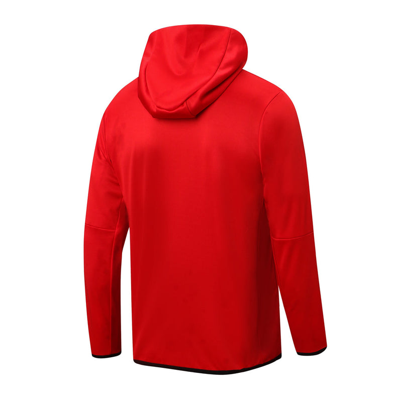 Conjunto de Moletom Nike Sportswear Tech Fleece com Touca Vermelho e Preto