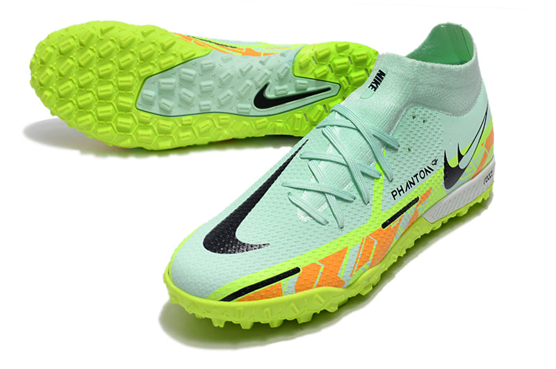 Chuteira Society Nike Phantom GT2 DF Elite TF Verde "Bonded Pack"