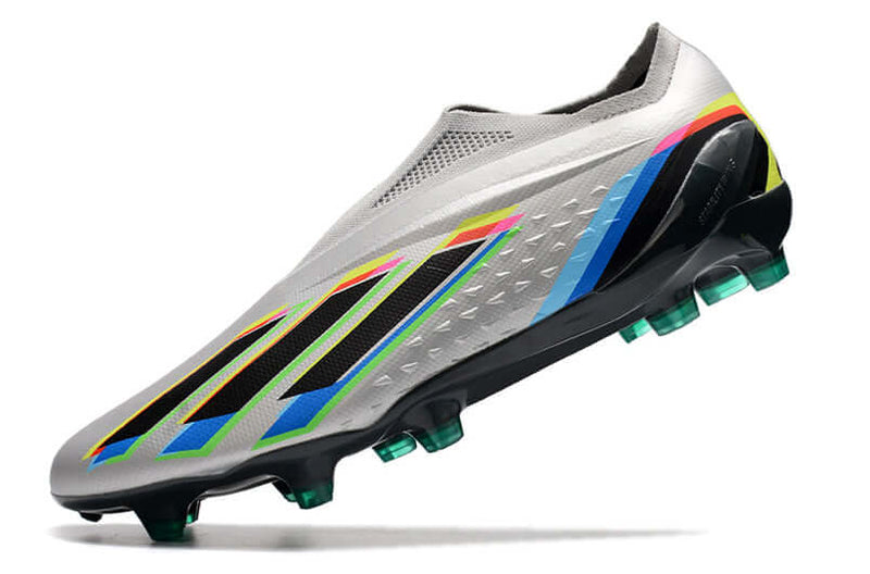 Chuteira Campo Adidas X Speedportal+ FG Prata "Beyond Fast UCL Pack"