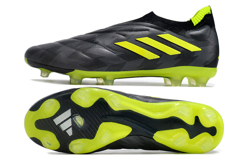 Chuteira Campo Adidas Copa Pure+ FG Preta e Verde "Crazycharged Pack"