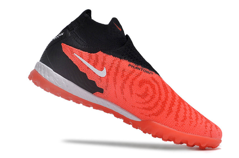 Chuteira Society Nike Phantom GX DF Elite TF Preta e Vermelha "Ready Pack"