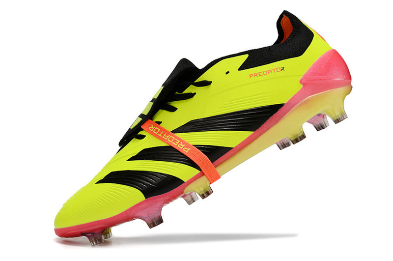 Chuteira Campo Adidas Predator FT 30 Elite FG Amarelo, Preto e Vermelho "Energy Citrus Pack"