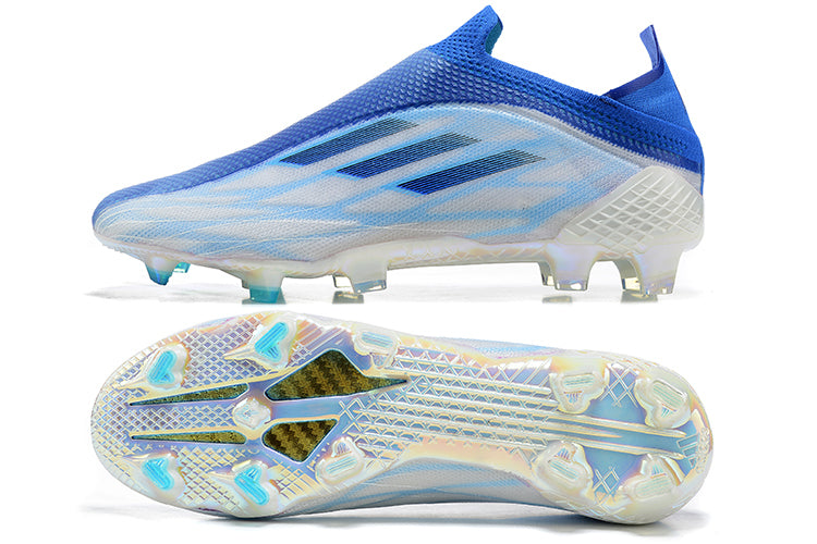 Chuteira Campo Adidas X Speedflow+ FG Azul "Diamond Edge Pack"