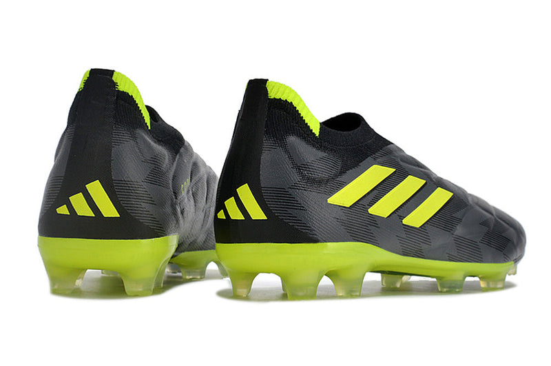 Chuteira Campo Adidas Copa Pure+ FG Preta e Verde "Crazycharged Pack"