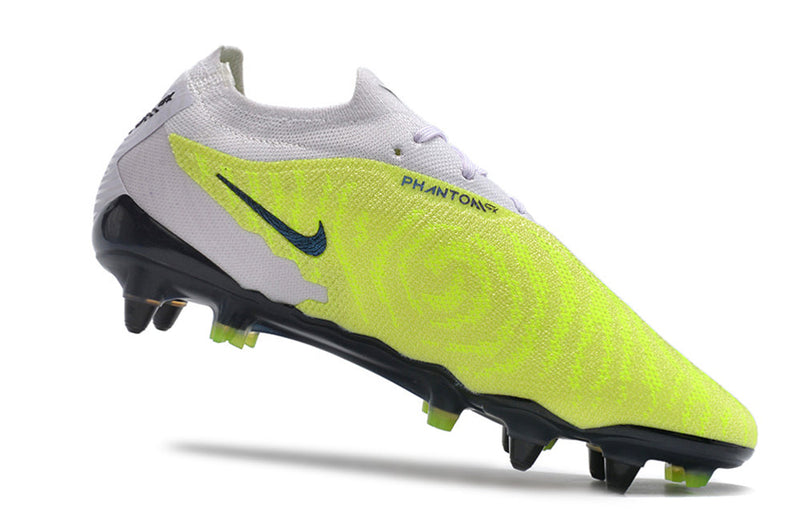 Chuteira Campo Nike Phantom GX Elite Ponta de Aluminio Cinza e Verde "Luminous Pack"