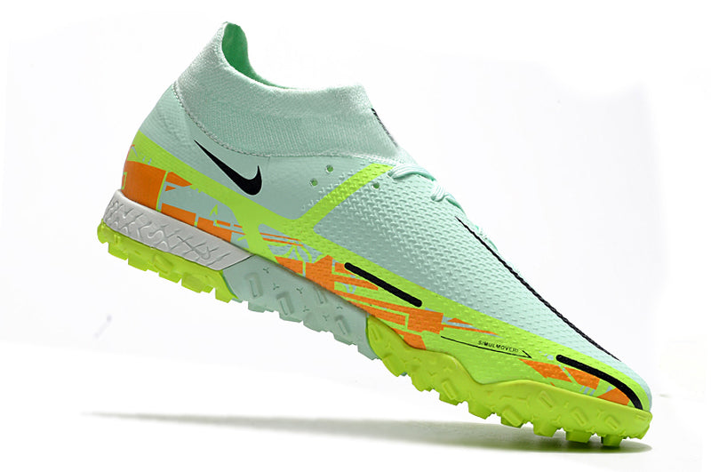 Chuteira Society Nike Phantom GT2 DF Elite TF Verde "Bonded Pack"