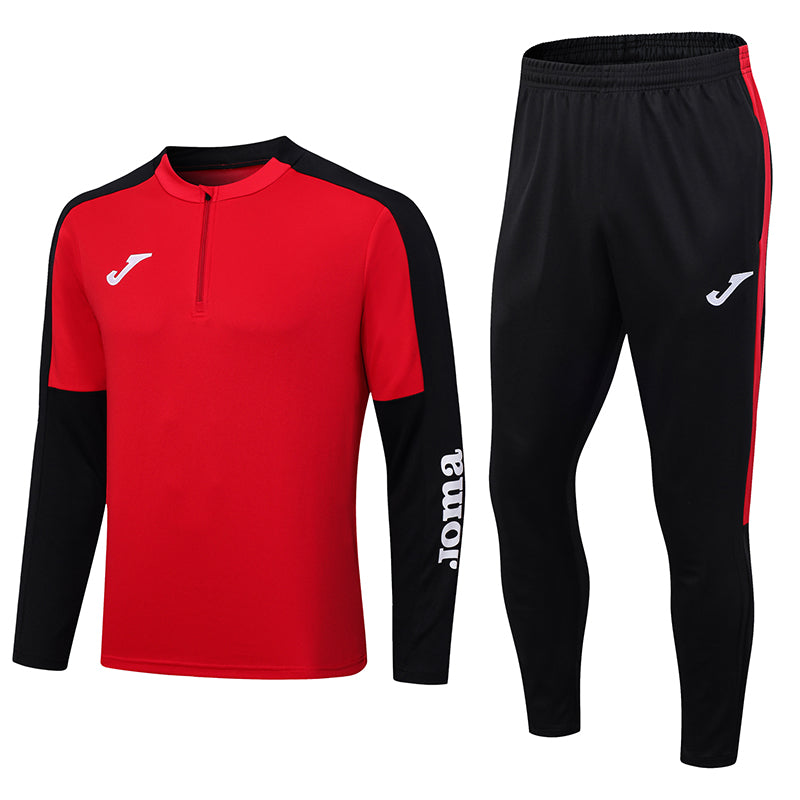 Conjunto de Frio Joma Training Vermelho e Preto