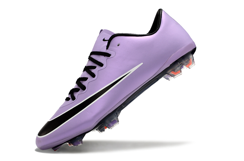 Chuteira Campo Nike Retrô Mercurial Vapor 10 FG Roxa e Preta