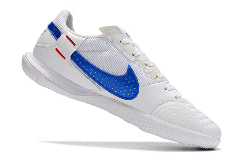 Chuteira Futsal Nike StreetGato IC Branca e Azul