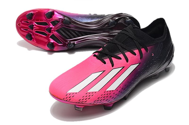 Chuteira Campo Adidas X SpeedPortal.1 FG Rosa e Preto "Own You Football Pack"