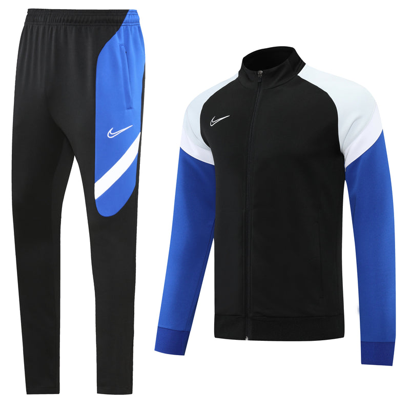 Conjunto de Frio Nike Sportswear Preto, Branco e Azul