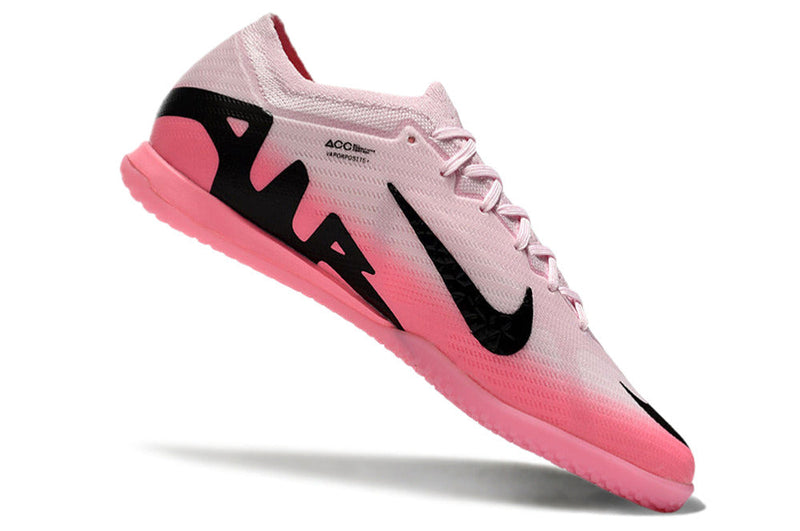 Chuteira Futsal Nike Air Zoom Mercurial Vapor 15 IC Rosa e Preta "Mad Brilliance Pack"