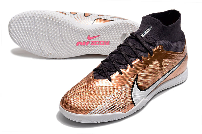 Chuteira Futsal Nike Air Zoom Mercurial Superfly 9 Elite IC Cobre "Generation Pack"