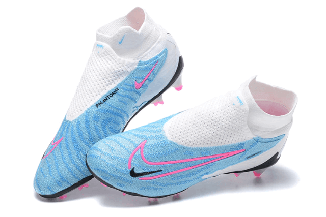 Chuteira Campo Nike Phantom GX DF Elite FG Azul e Branca "Blast Pack"