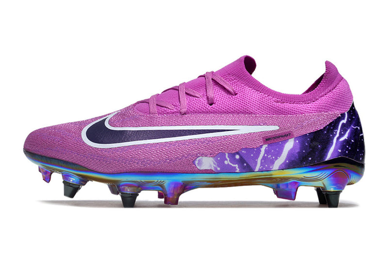 Chuteira Campo Nike Phantom GX Elite Trava Mista Roxa "Thunder"