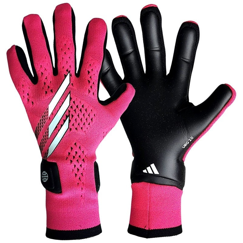 Luva de Goleiro Adidas X Speedportal Preta e Rosa "Own You Football Pack"