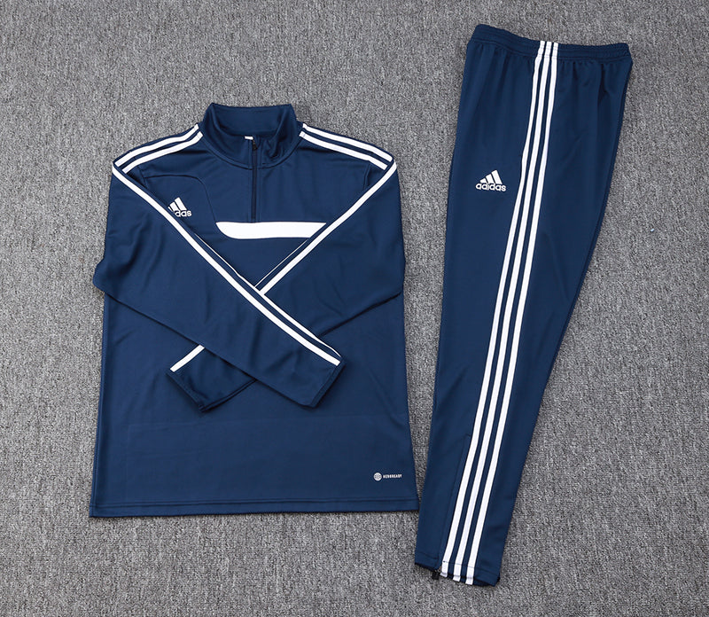 Conjunto de Frio Adidas Training Azul e Branco