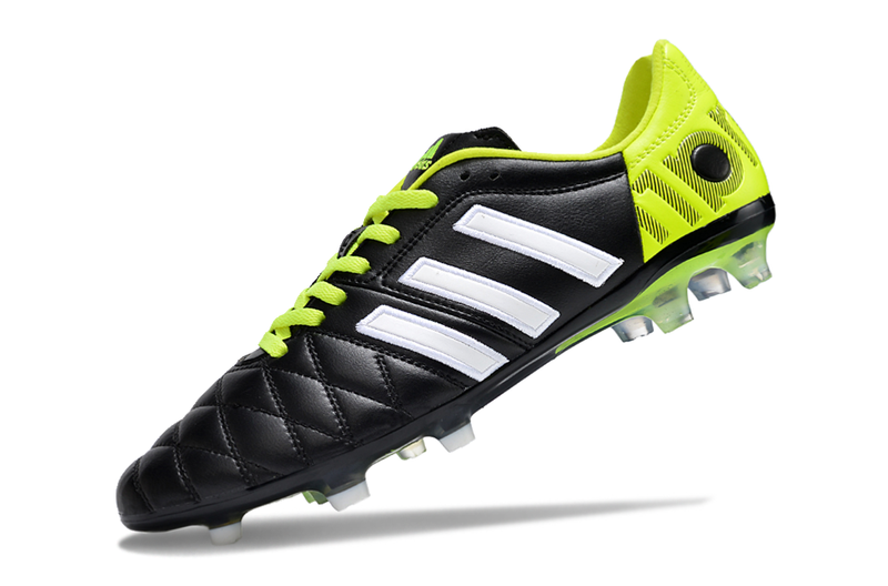 Chuteira Campo Adidas AdiPure 11 Pro FG Preta e Verde