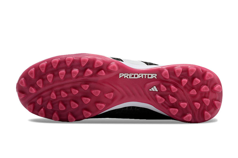 Chuteira Society Adidas Predator Elite TF Preta e Rosa "Predator 30"