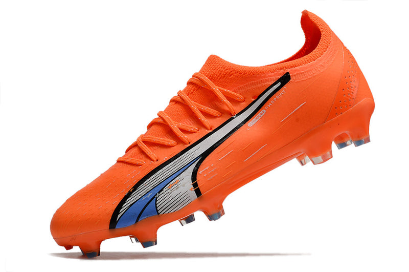 Chuteira Campo Puma Ultra Ultimate 1.4 FG Laranja "Supercharge Pack"