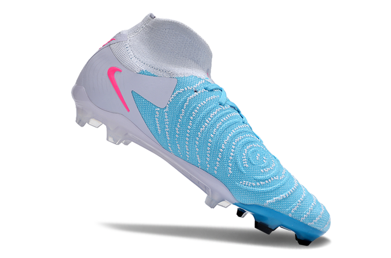 Chuteira Campo Nike Phantom Luna Elite FG Cinza, Azul e Rosa