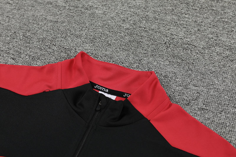 Conjunto de Frio Joma Training Vermelho e Preto