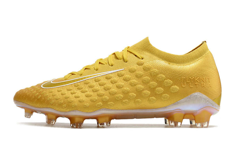 Chuteira Campo Nike Phantom Ultra Venom Elite FG Dourada