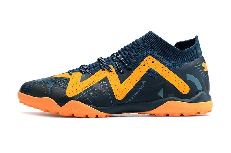 Chuteira Society Puma Future Ultimate TF Azul "DNA Pack"