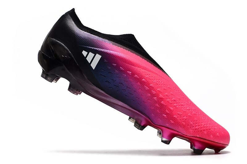 Chuteira Campo Adidas X SpeedPortal+ FG Rosa e Preto "Own You Football Pack"