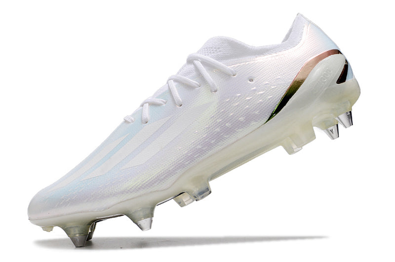 Chuteira Campo Adidas X Speedportal.1 Ponta de Aluminio Branca "Whiteout"