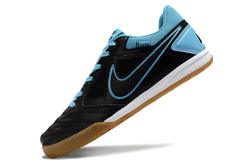 Chuteira Futsal Supreme x Nike SB Gato IC Preta e Azul