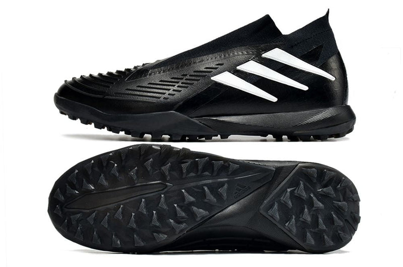 Chuteira Society Adidas Predator Edge+ TF Preta e Branca "1994"