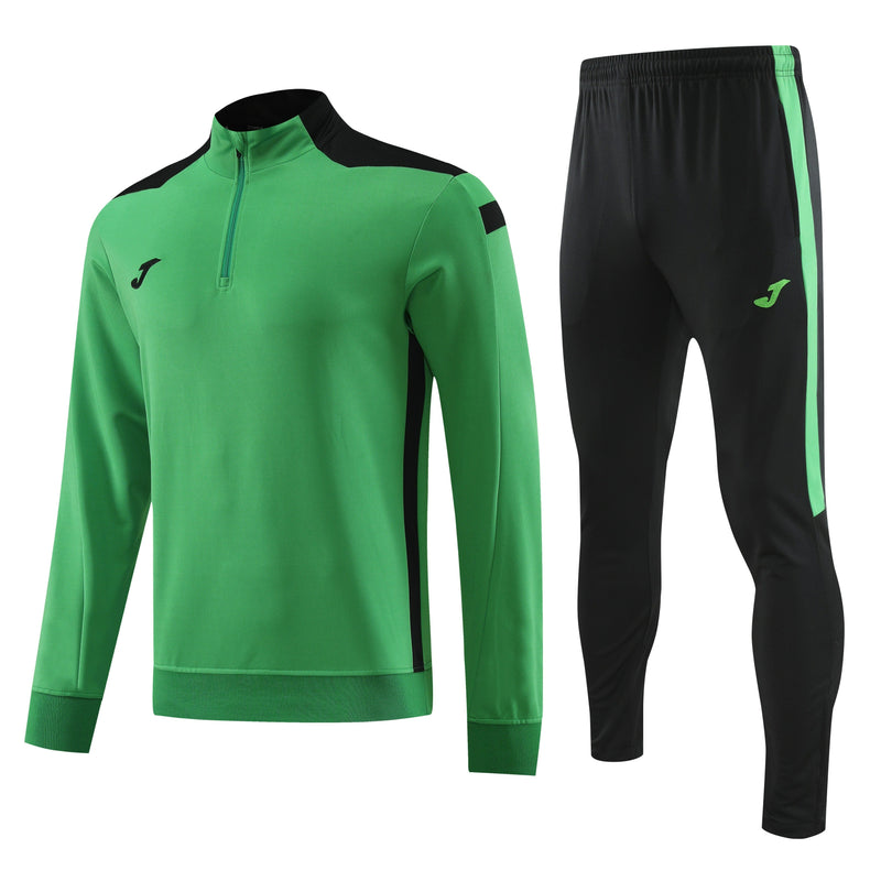 Conjunto de Frio Joma Training Verde e Preto